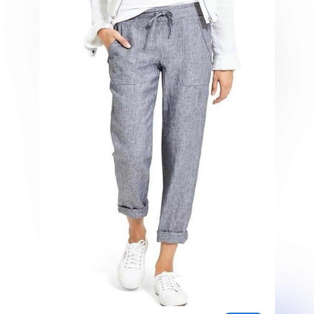 Athleta Retreat Linen Jogger Pants 14p